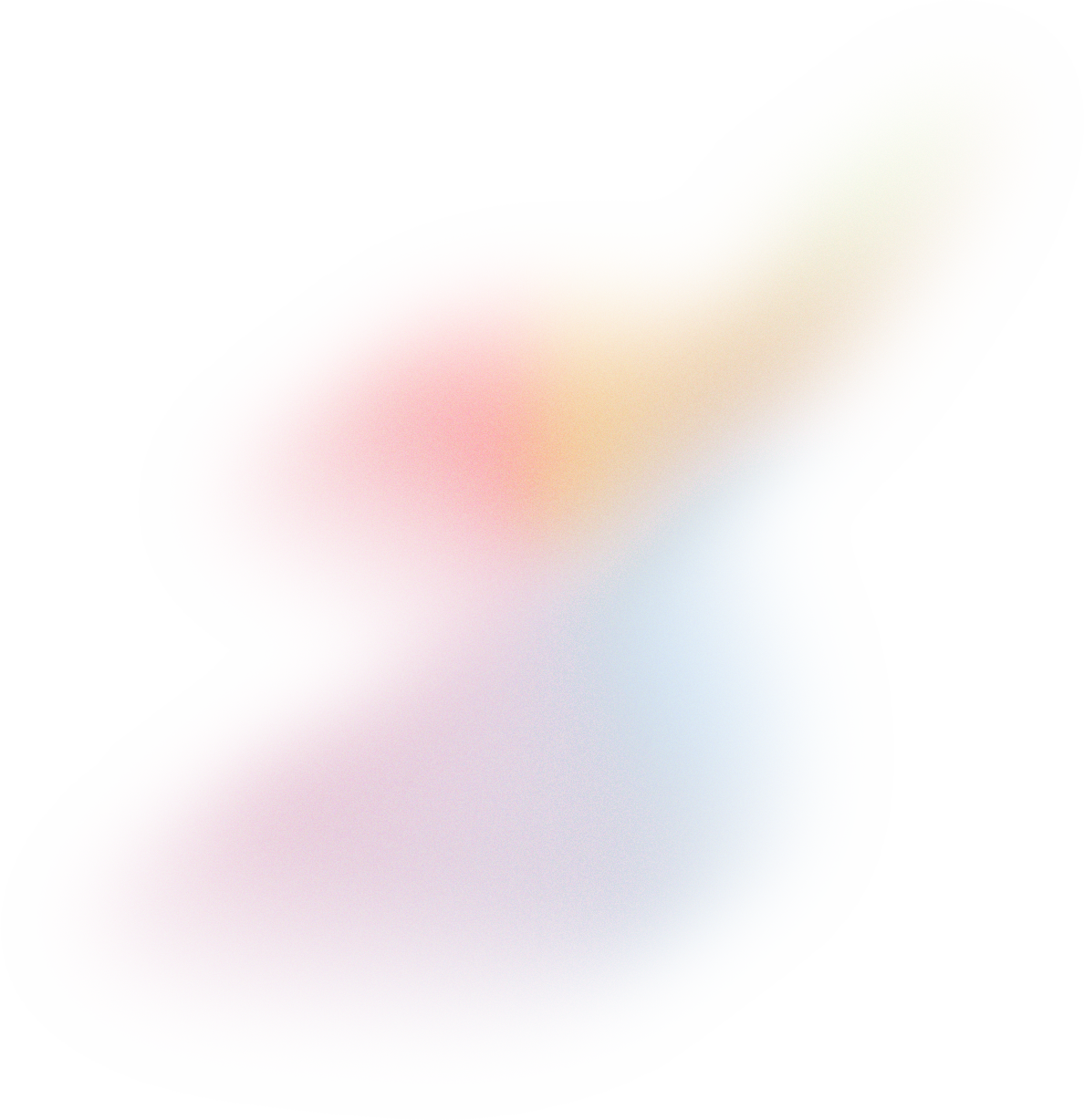 Glowy Gradient Abstract Brush Stroke Blob